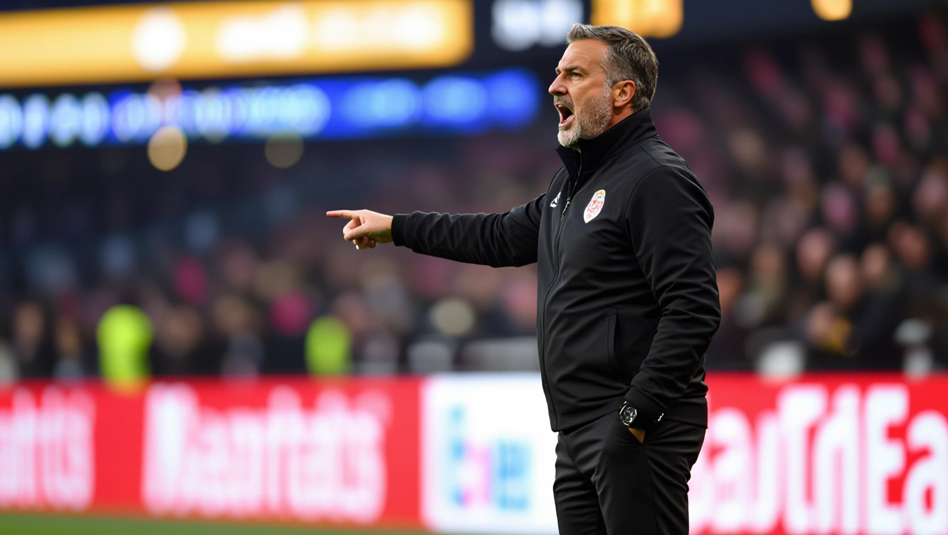 A Ligue 1 manager at the touchline