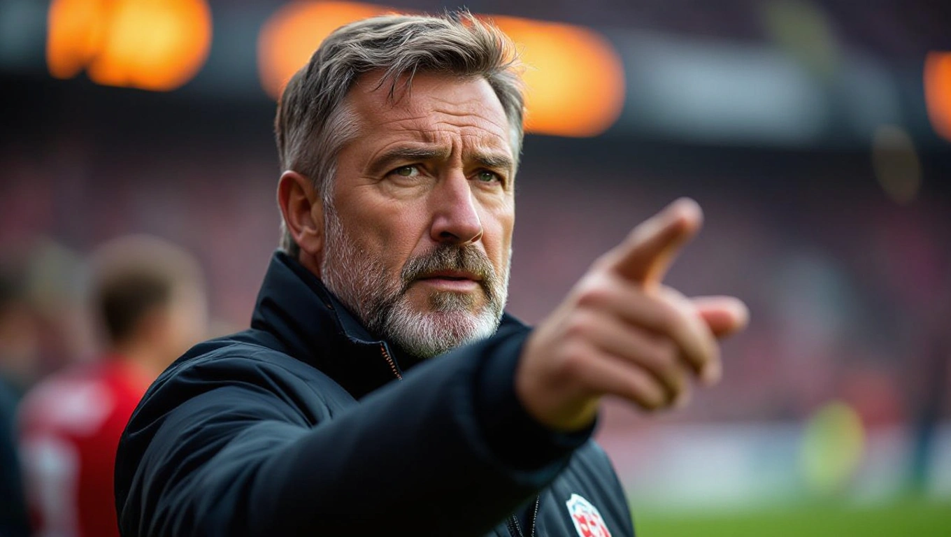 A football coach with years of experience on the touchline