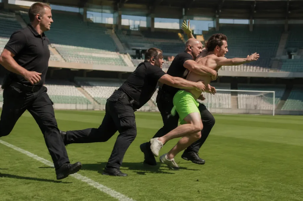"You fucking idiot" : le streaker de Los Angeles qui n'a pas fait un mètre