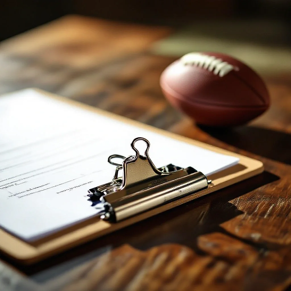 A sturdy metal clipboard clip holding papers