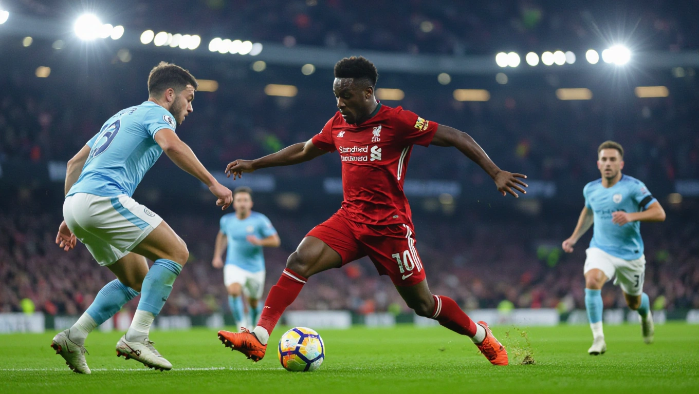 A deep-lying playmaker receiving the ball under moderate pressure